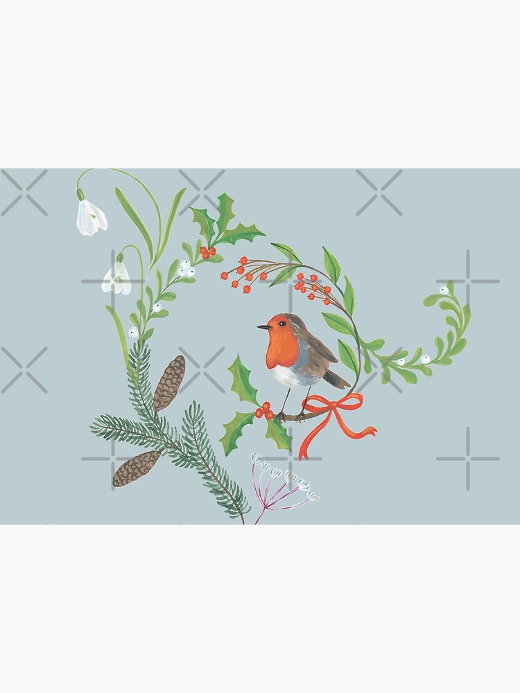 Christmas Chintz with Robin - Traditional chintz by Cecca Designs by Cecca-Designs