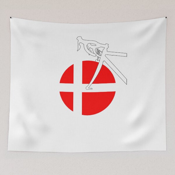 Item preview, Road Bicycle Danish Flag designed and sold by RabeDesigns.