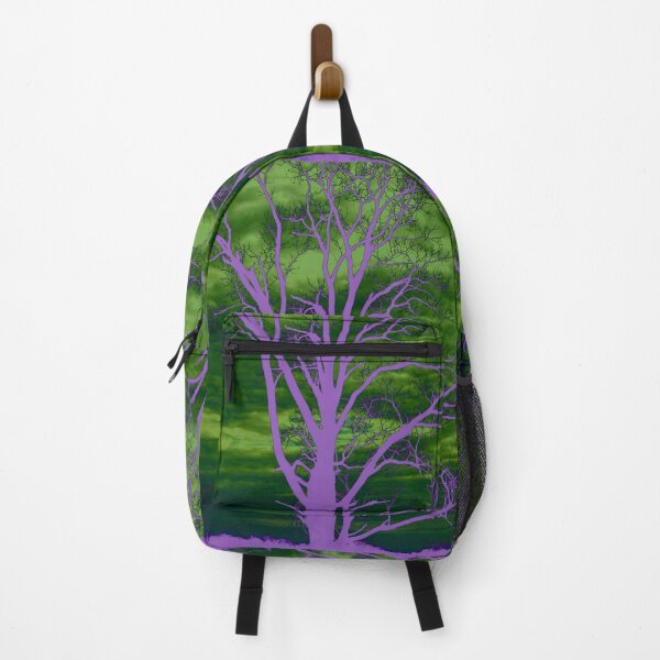 Item preview, Psychedelic Glowing Purple Tree with a Green Sky Graphic Art, Single and Repeating Pattern designed and sold by Nicolette Olivier.