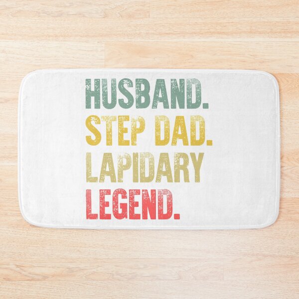 Item preview, Funny Men Vintage T Shirt Husband Step Dad Lapidary Legend designed and sold by Bendthetrend.