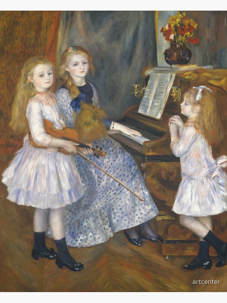 Auguste Renoir The Daughters Of Catulle Mendes Huguette Claudine And Helyonne 1888 Poster