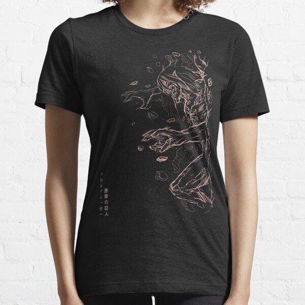 Attaque Titan Illustration / fanart. Eren Attack Titan brisant un style de titan blindé mural. Attaque sur Titan Poster T-shirt essentiel