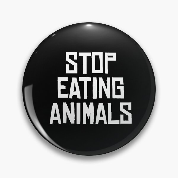 Item preview, Stop Eating Animals - Bold Text designed and sold by glittergoreart.