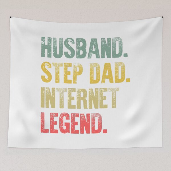 Item preview, Funny Men Vintage T Shirt Husband Step Dad Internet Legend designed and sold by Bendthetrend.