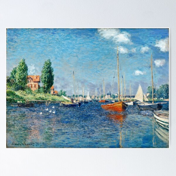 Item preview, Claude Monet - Red Boats, Argenteuil (1875) designed and sold by artcenter.