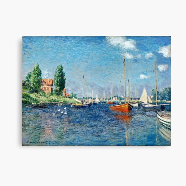 Fishboats Sunset Venice Italy Canvas Print Seagulls Artwork Nautical Art Print