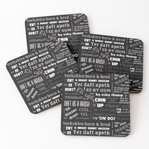 Item preview, BLACK AND WHITE YORKSHIRE SAYINGS DIALECT designed and sold by JACQUELINE MCKENZIE.