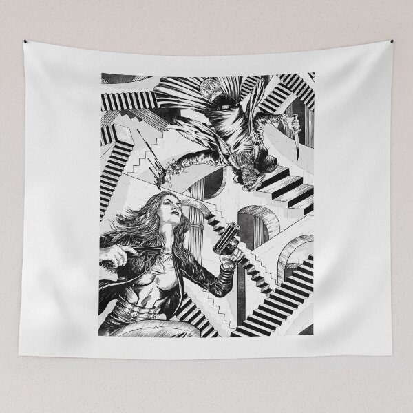 Item preview, Ailsa Dark vs The Tattybogle Man! (Black & White Version)  designed and sold by William Hazle.