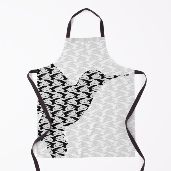 Item preview, Flocking Hummingbird Hearts - Black n White Winter Silhouette designed and sold by weavernap.