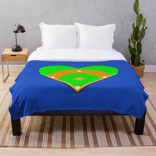 Baseball Heart Throw Blanket