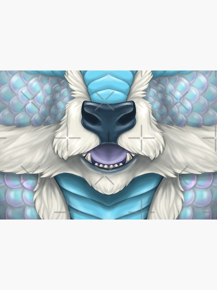 Icy Blue Ki'rin Face by SidianArts