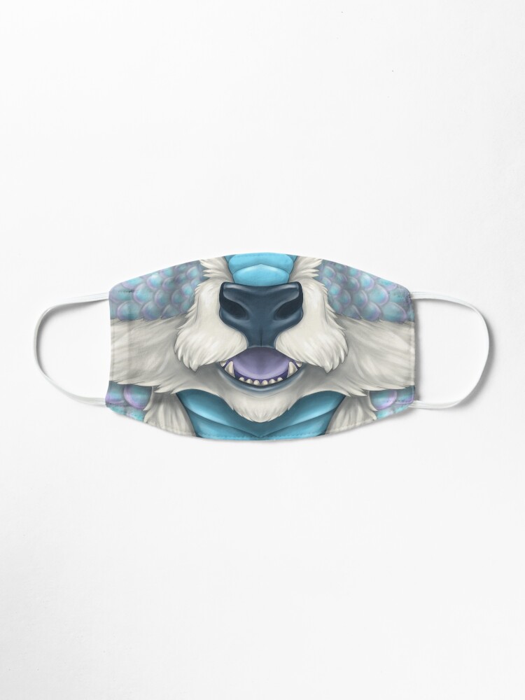 Alternate view of Icy Blue Ki'rin Face Mask
