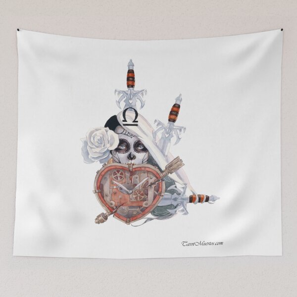 Item preview, Three of Swords - Tres de Espadas designed and sold by tarotmuertos.