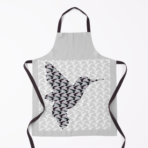 Item preview, Flocking Hummingbird Hearts - Winter Silhouette designed and sold by weavernap.
