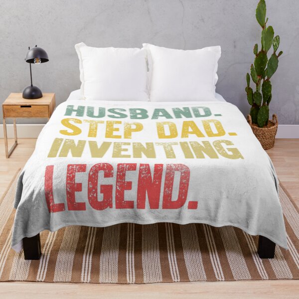 Item preview, Funny Men Vintage T Shirt Husband Step Dad Inventing Legend designed and sold by Bendthetrend.