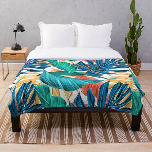 Item preview, Tropical leaves - pattern designed and sold by blockshop.
