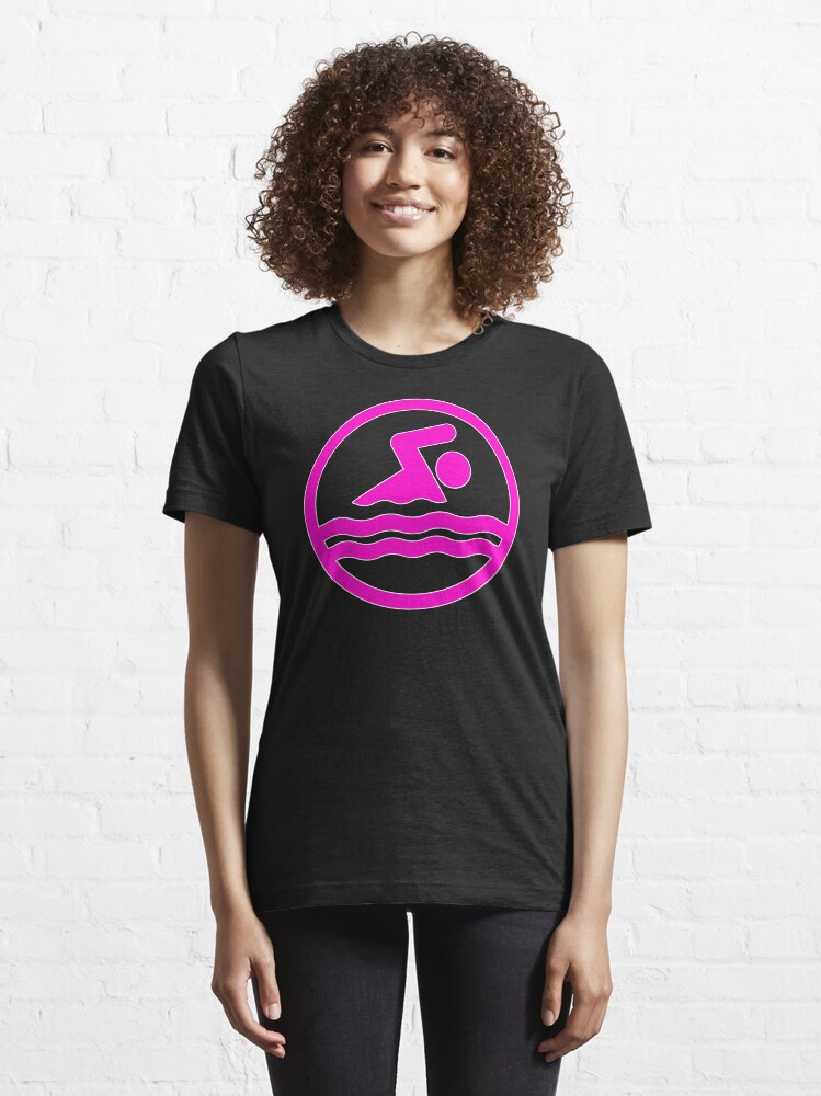 "Girls Swimming Pink Swimmer Swim Graphic" Tshirt for Sale by