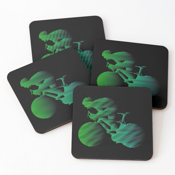 Item preview, Road Cyclist Sprinting Green Jersey designed and sold by RabeDesigns.