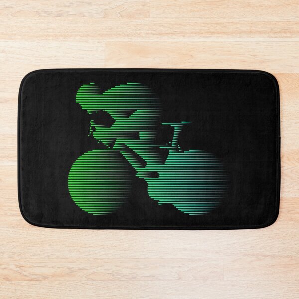 Item preview, Road Cyclist Sprinting Green Jersey designed and sold by RabeDesigns.