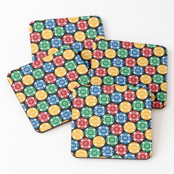 Item preview, Vintage Casino Poker Gambling Chips Pattern designed and sold by digitalvintage.