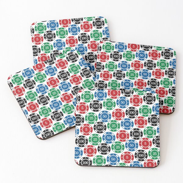 Item preview, Vintage Casino Poker Gambling Chips Pattern designed and sold by digitalvintage.