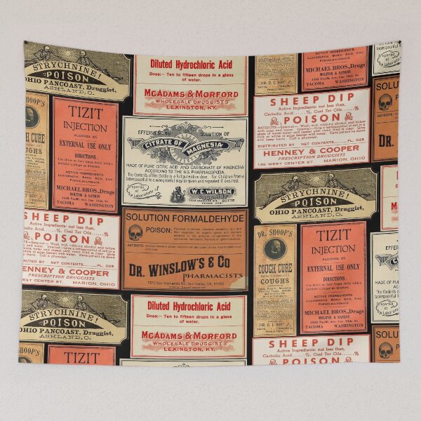 Item preview, Vintage Drug Labels - Poisons of Yore designed and sold by HaggisVitae.
