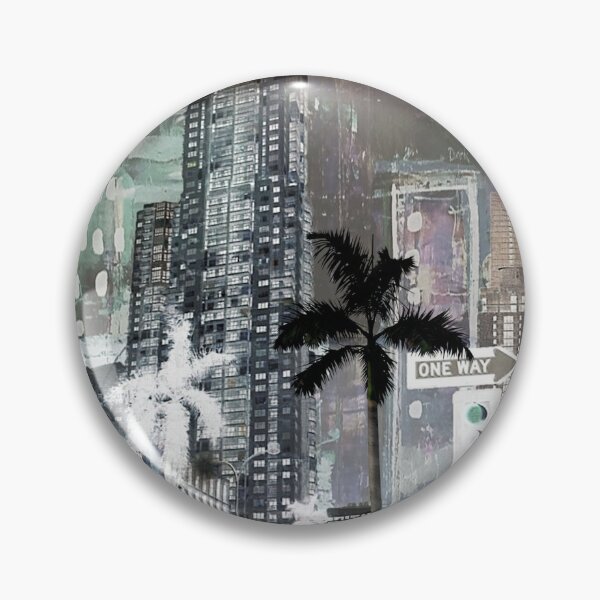 Aperçu de l'œuvre Miami Urban Pop Art City Funky Streets Palmtree Modern Art Retro Wanderlust Downtown créée et vendue par ExquisiteShots.