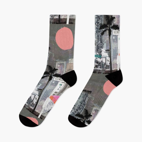 Item preview, Miami Urban Pop Art City Funky Streets Palmtree Modern Art Retro Wanderlust Downtown designed and sold by ExquisiteShots.