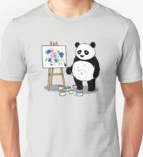 Pandas paint colorful pictures. Unisex T-Shirt