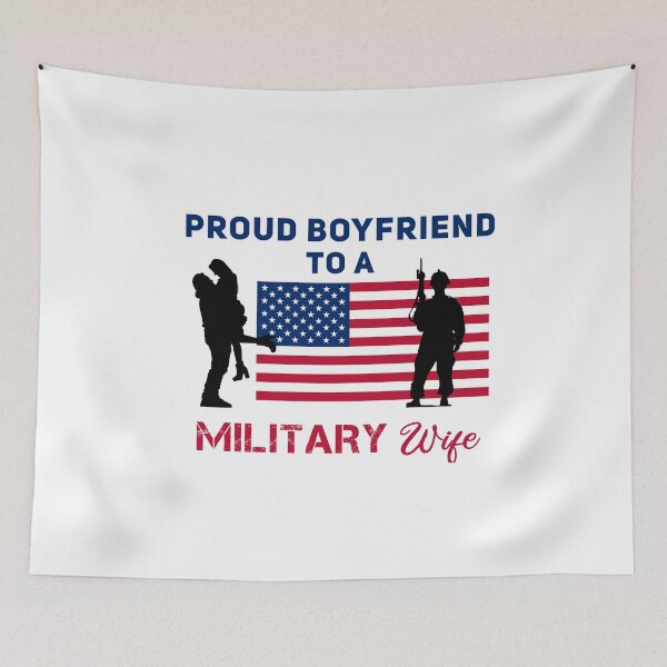 Item preview, Proud Boyfriend to a Military Wife Support the Troops Parody designed and sold by Joepseudo.