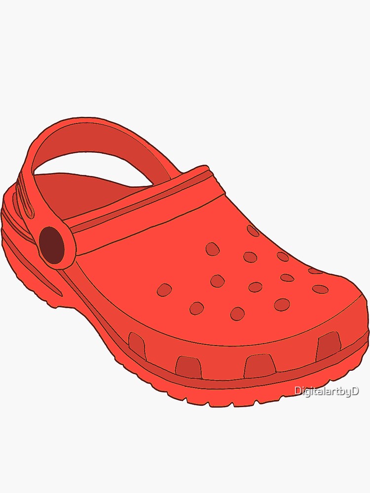 Red croc shoes on sale