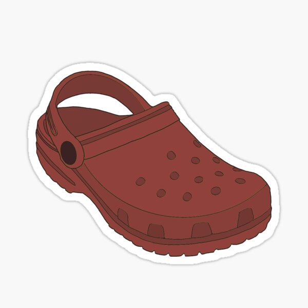 Item preview, Dusty Red Croc Shoes designed and sold by DigitalartbyD.