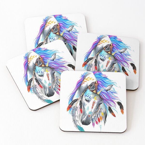 Item preview, Rainbow Horse Tattoo designed and sold by Designs By Creation.