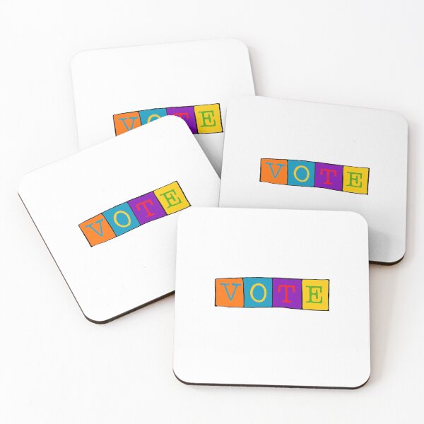 Item preview, Get Out and Vote Colorful Blocks designed and sold by maggie-jm.