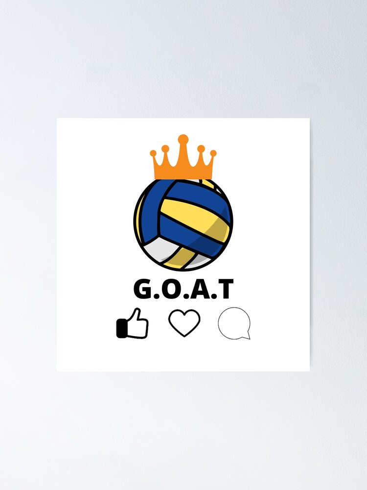 "Volleyball = Goat Digital Design" Poster for Sale by 9359633 Redbubble