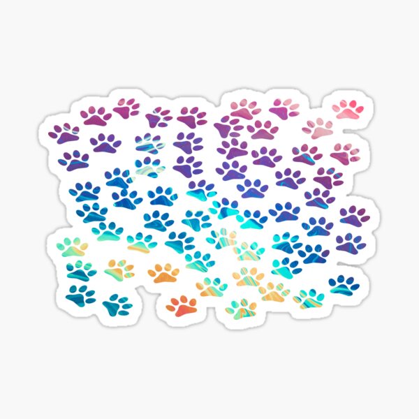 Item preview, paw color watercolor colorful designed and sold by alaechamlal.