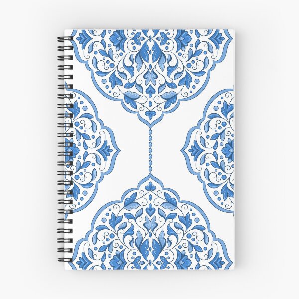 Item preview, Vintage medallions. Blue and white decorative floral pattern. Design #210720. designed and sold by Annartlab.