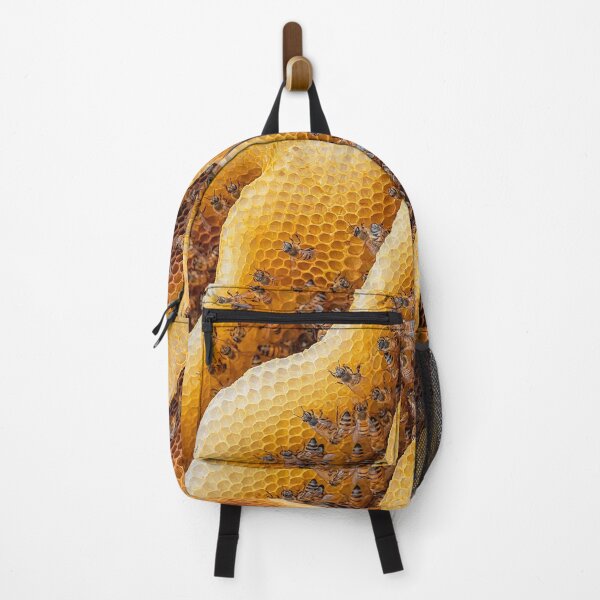 Item preview, Honeybees on honeycomb Macro Photography designed and sold by elhefe.