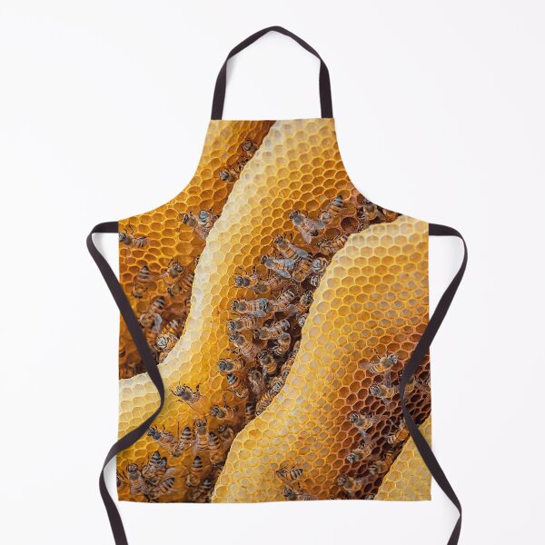 Item preview, Honeybees on honeycomb Macro Photography designed and sold by elhefe.
