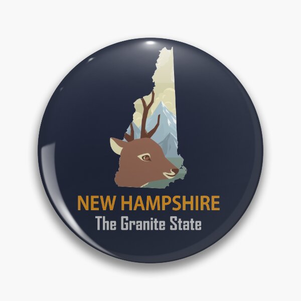 Item preview, New Hampshire - The Granite State - Bumper Sticker designed and sold by d1mology.