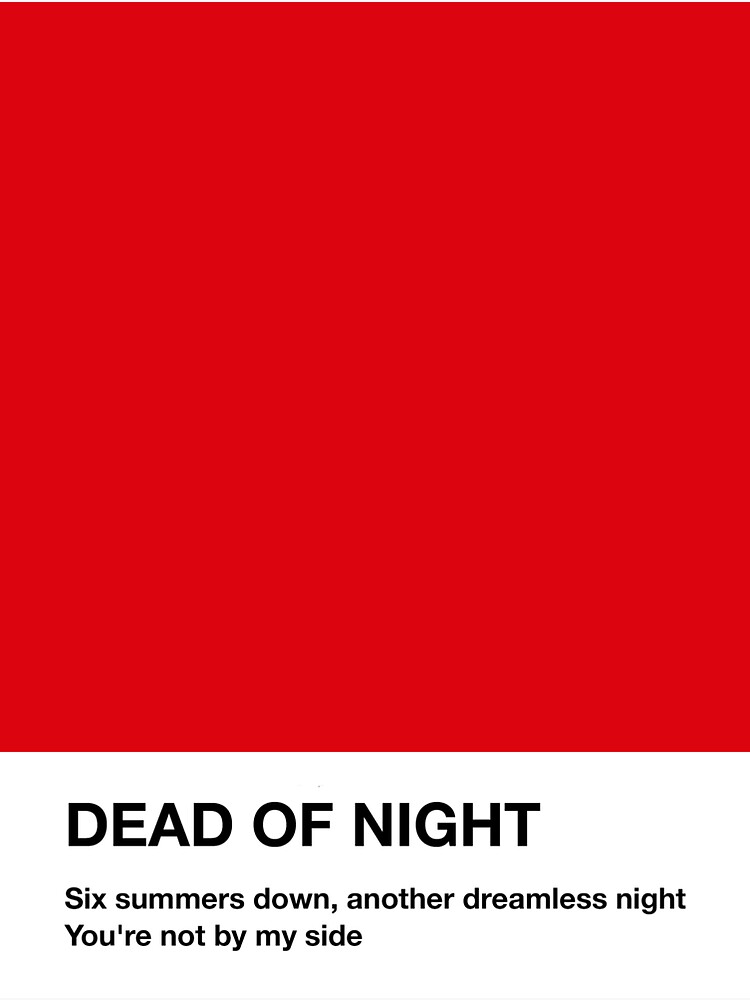 "Orville Peck Dead of Night Pantone Lyrics" Sticker for Sale by aikaw