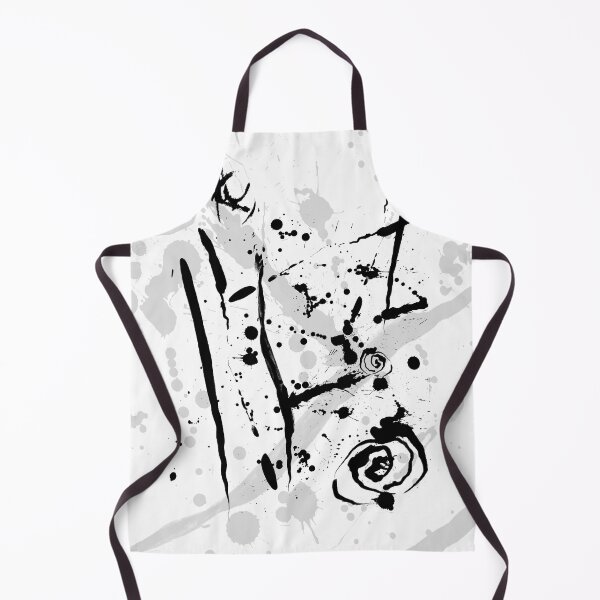Item preview, Modern Ink Splatter Abstract Rose Black and White designed and sold by jocelynsart.