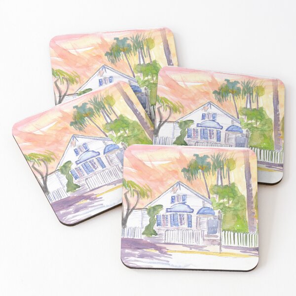 Item preview, Key West Afternoon Street Scene  with Sunset designed and sold by artshop77.