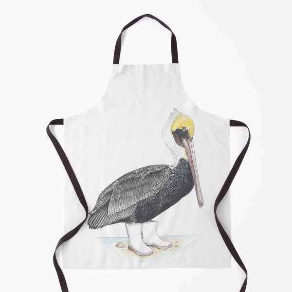 Item preview, pelican in shrimper boots designed and sold by JimsBirds.