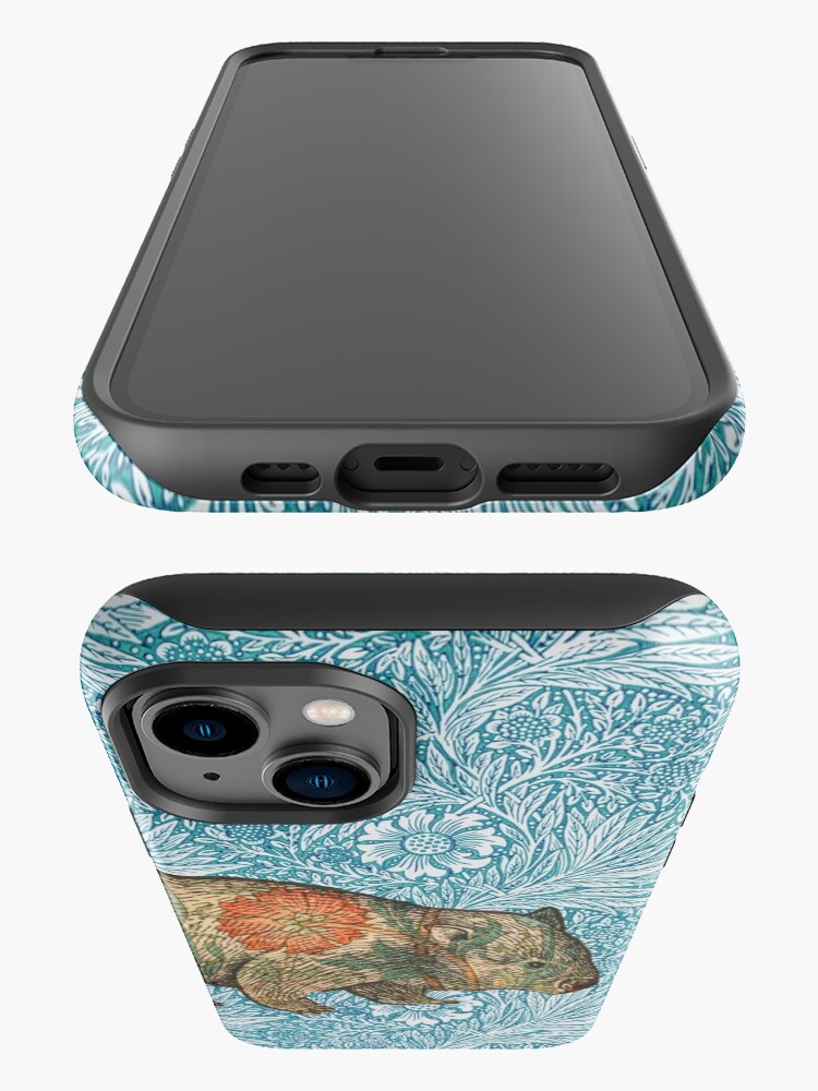 Thumbnail 3 of 4, iPhone Case, Rossetti's Wombat in Blue Marigold designed and sold by MeganSteer.