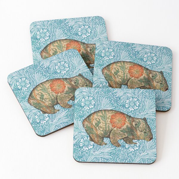 Item preview, El wombat de Rossetti en Blue Marigold designed and sold by MeganSteer.