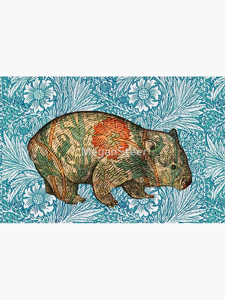 Rossetti's Wombat in Blue Marigold by MeganSteer