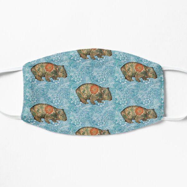 Rossetti's Wombat in Blue Marigold Flat Mask
