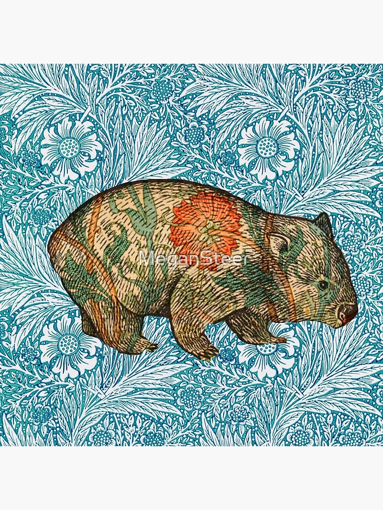 Rossetti's Wombat in Blue Marigold by MeganSteer