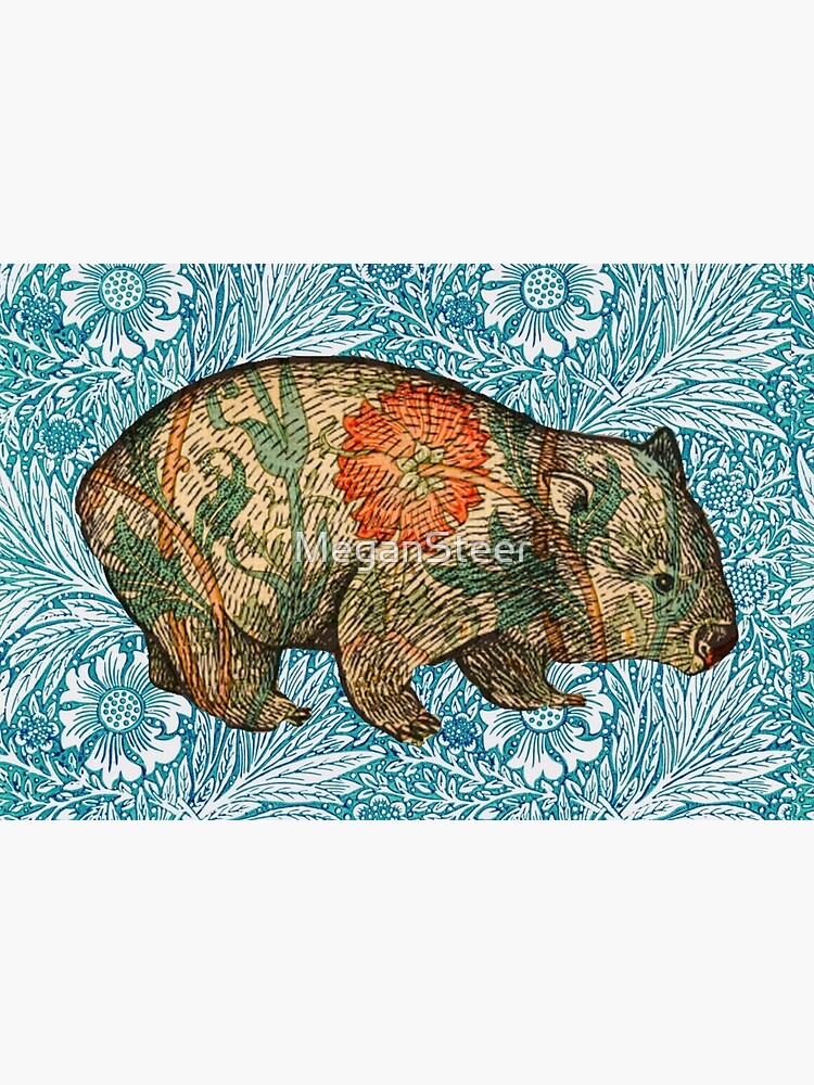 Rossetti's Wombat in Blue Marigold by MeganSteer
